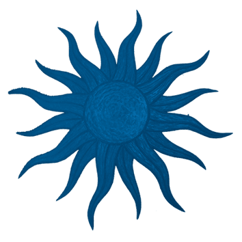 Imacem® molde circular cádiz sun 80cm azul