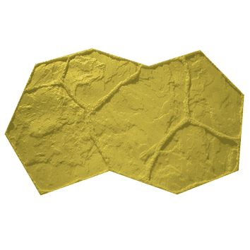 Imacem® molde calzada azteca b. 85x65cm amarillo