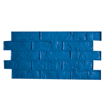 Imacem® molde vertical ladrillo pared 66x32cm azul