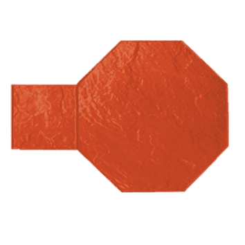 Imacem® molde losa octogonal c. 84x60cm rojo
