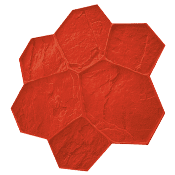 Imacem® molde piedra cerdeña c. 75x75cm rojo